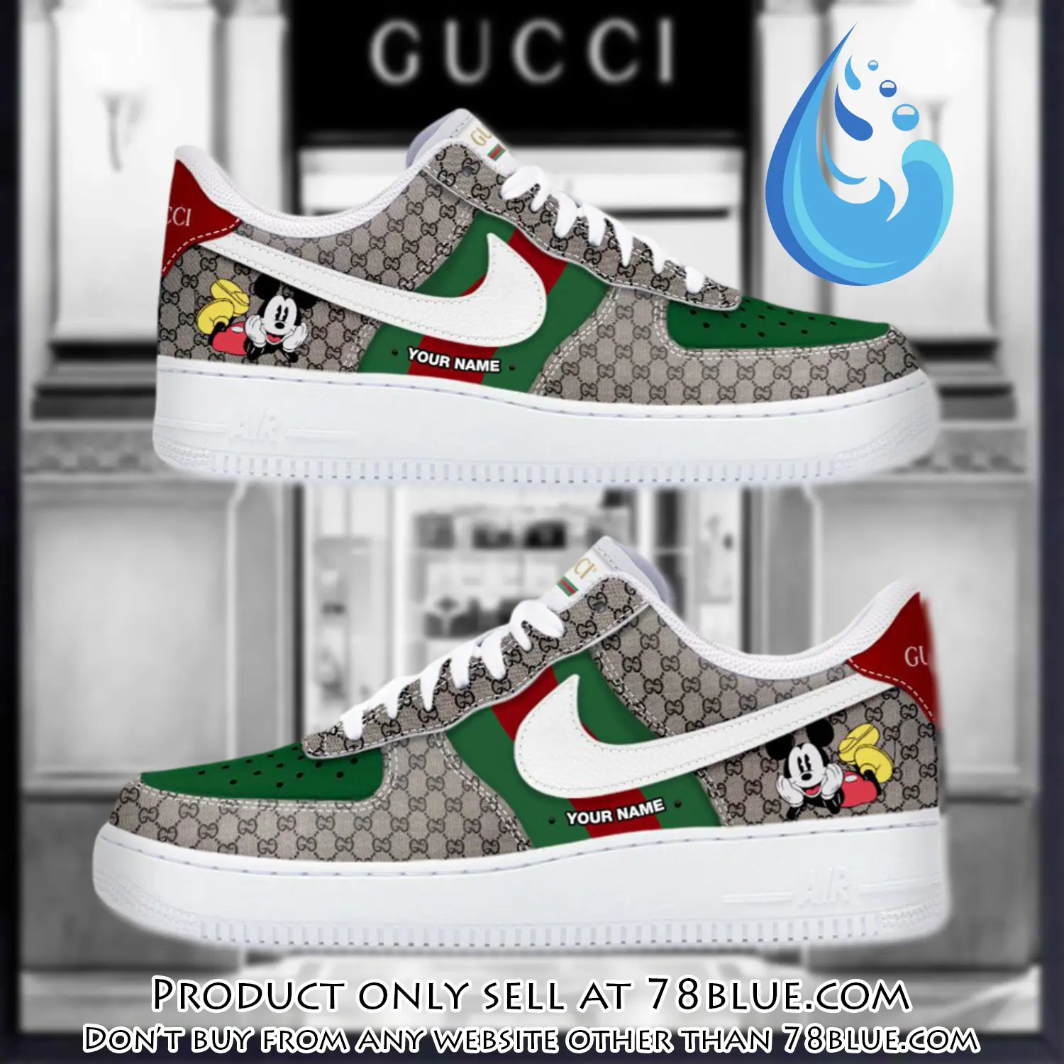 Gucci mickey luxury air force 1 sneakers limited af1 shoes oaf1024 78b5108810